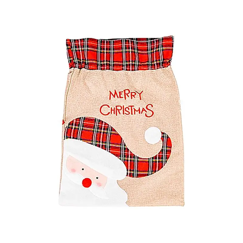 

Портативные рождественские подарочные пакеты на шнурке, высококачественные рождественские подарочные пакеты, универсальные рождественские большие подарочные пакеты для конфет