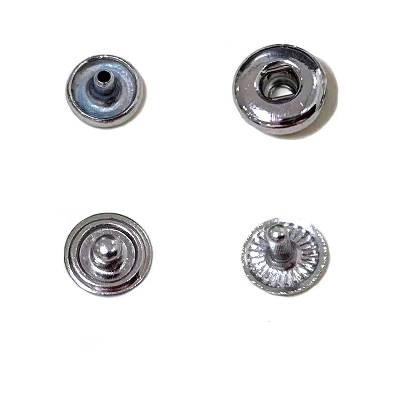 100-500Set Wholesale 6mm Mini Metal Press Studs Sew Button Snap Fasteners Make Doll Clothes Leather DIY Bag Shoes Garment Supply 4