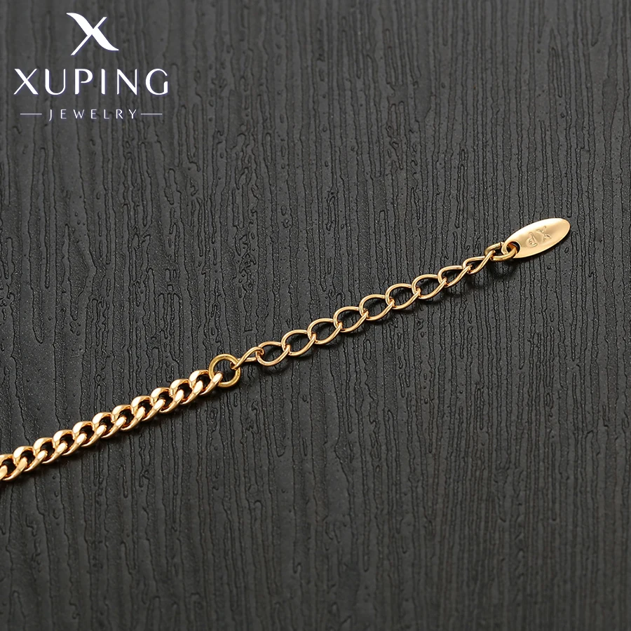 Xuping Jewelry Fashion Elegant New Green Stone Charm Bracelets for Women Copper Alloy Gold Color Birthday Gifts X000693229