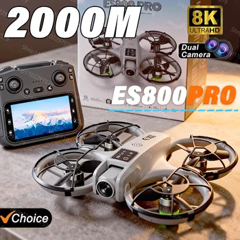 ES800PRO Drone Professionale 8K HD Doppia Fotocamera Dron 5G WIFI FPV UAV 360 °   Regalo giocattolo quadricottero aereo senza spazzole per evitare ostacoli