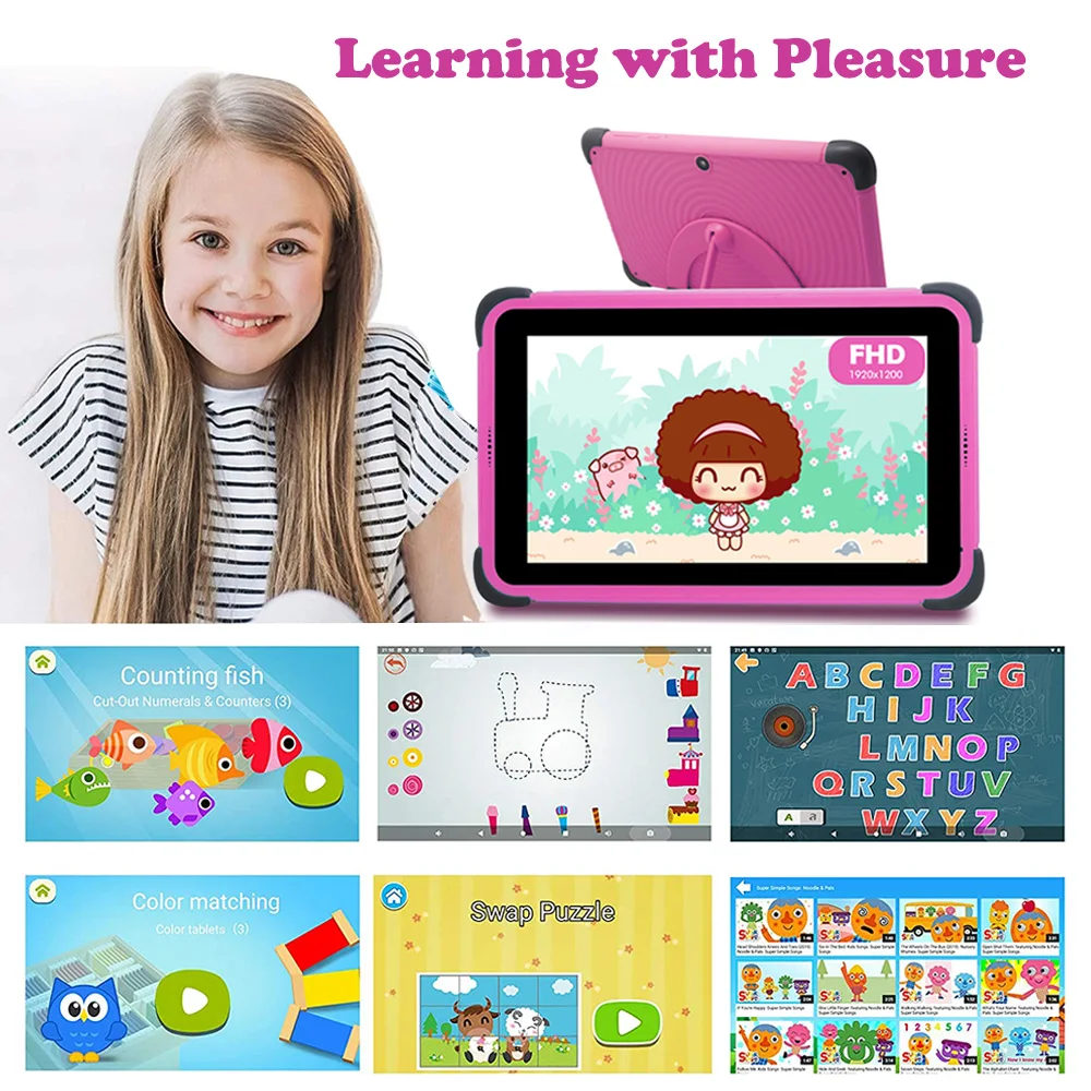 Cwowdefu Tablet per bambini 8 ''IPS 1280*800 Android 11 WiFi 6 Quad Core  2GB 32GB Google Play Tablet per bambini PC con App per bambini 4500mAh -  AliExpress