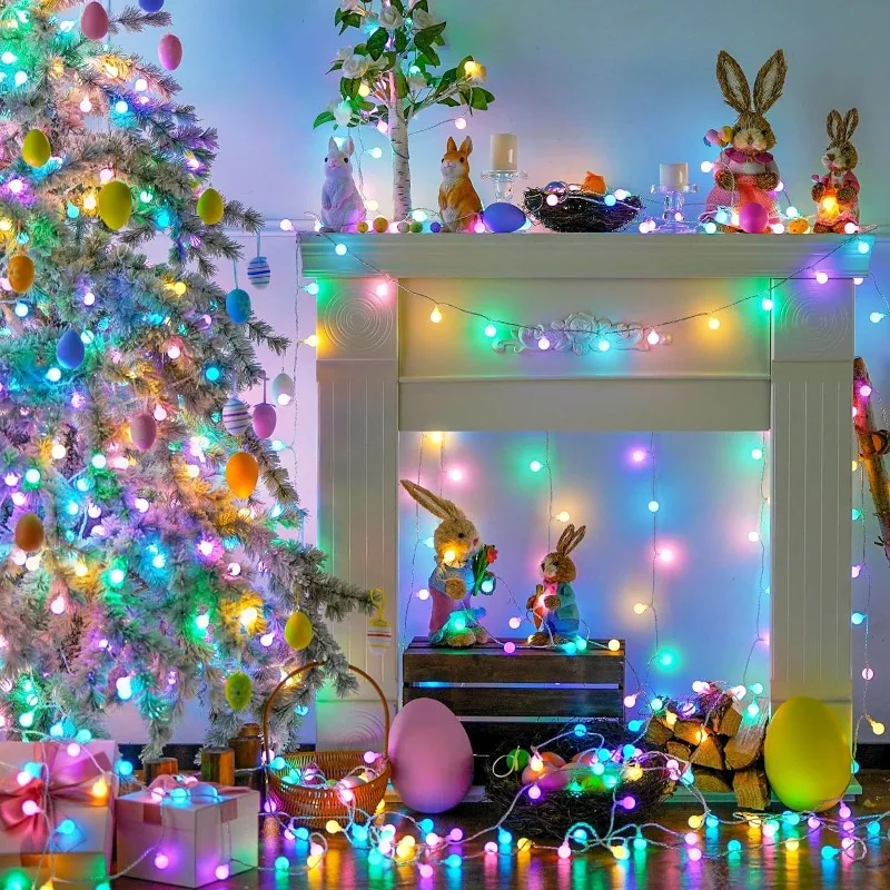 Multicolor LED Fairy String Lights with Remote & 8 Modes