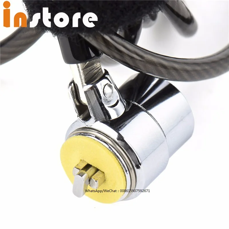 Chain Security Notebook Laptop Computer Lock Security Cable Chain Key Ignition Shut Chamber Interlock Ringlet 1PCs 