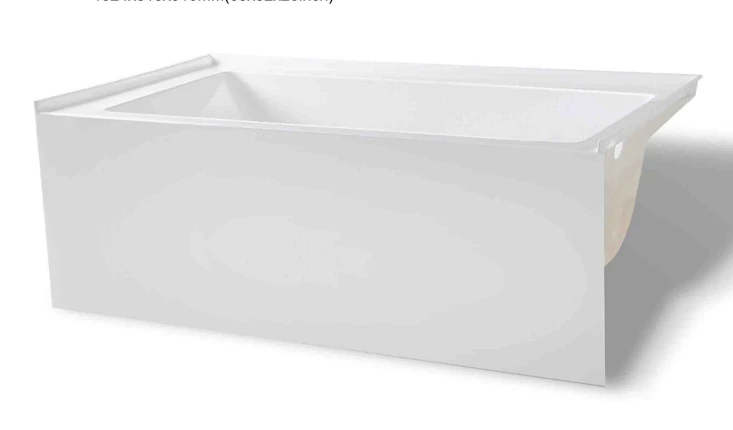 Acrylic Apartment Bathtub Elegantly Designed Whirlpool For Modern Living 2