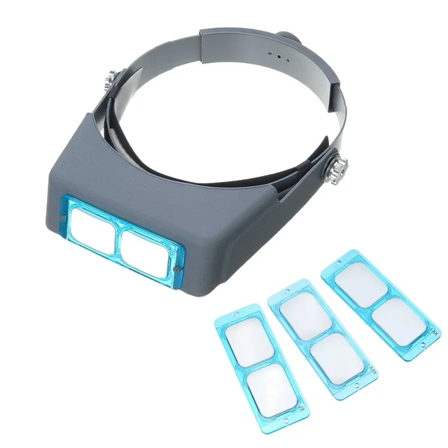 Headband Magnifier Visor with 2.5x and 8 Inch Focal Length