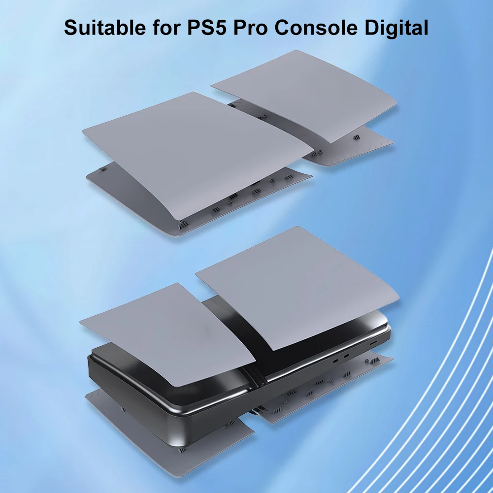 Face Plate Console Cover Dustproof Plastic Hard Shell Side Plate Shell Shockproof Cover Plates for PS 5 Pro Disc/Digital Edition