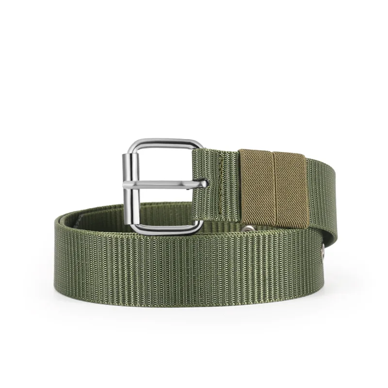 

K156Men's canvas pin buckle belt porous eyelet belt student youth casual