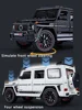 1:18 Mercedes-Benz G800 Alloy Car Model Simulation Sound Light Pull Back Toy Car Off-Road Suv Toy Boy Collection Decoration Gift 3