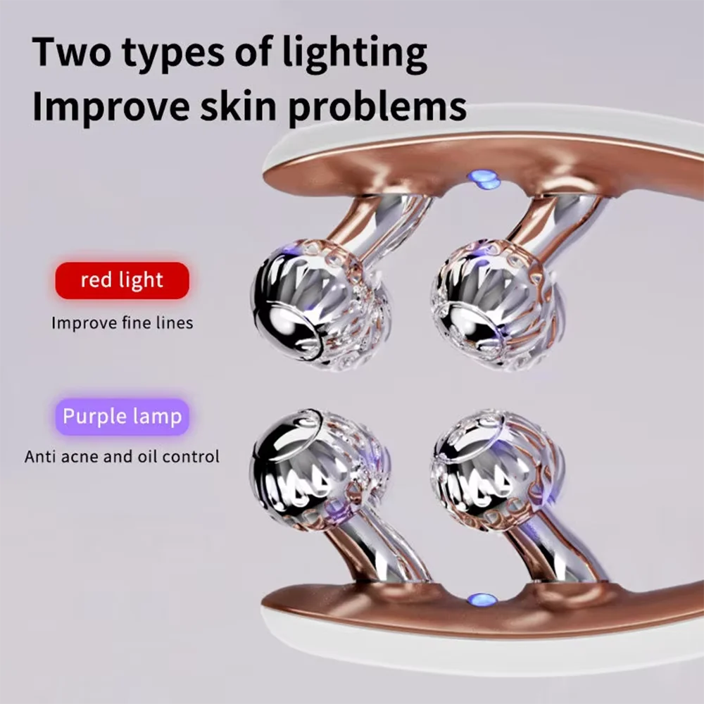 V‑Shape Lifting Facial & Neck Massager with Microcurrent & Light Therapy