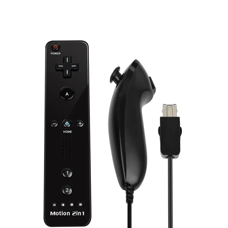 2 in 1 For Nintendo Wii Controller Set Optional Motion Plus Joystick Wireless Remote Gamepad with Silicone Case Video Game - Image 29