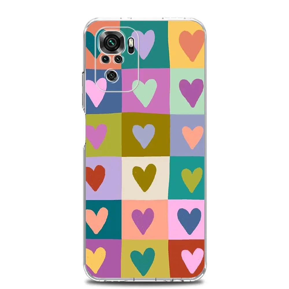 Clear Soft TPU Phone Case with Loving Print Design