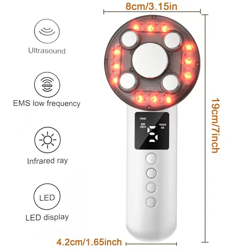 3 in 1 Cordless EMS Slimming Beauty Machine Cellulite Body Massager Tool Skin Tighten Device for Home Use on Belly Arm Waist Leg