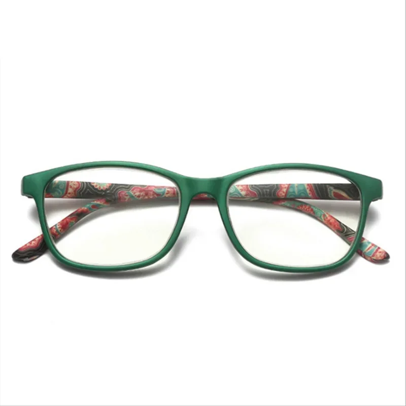 Reading Glasses Fashion Women Reading Glasses Flower Print Resin Read Eyeglasses Magnifying Presbyopic Eyewear +1.0~+4.0 Reading Glasses Women
