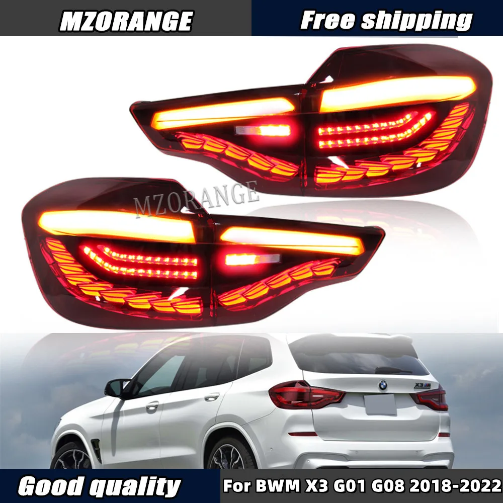 

1 Set Tail Lights for BWM X3 G01 G08 2018-2022 Rear Light with Dynamic LED Turn Signal Light Brake Lamp Reversing Rear Fog Lamp