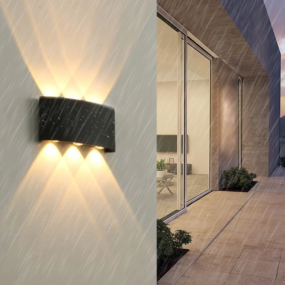 

Indoor Bedroom Wall Lamp Outdoor Waterproof Garden Lighting AC86-265 LED Wall Lights for Living Room Stairs Hallway Home Decor