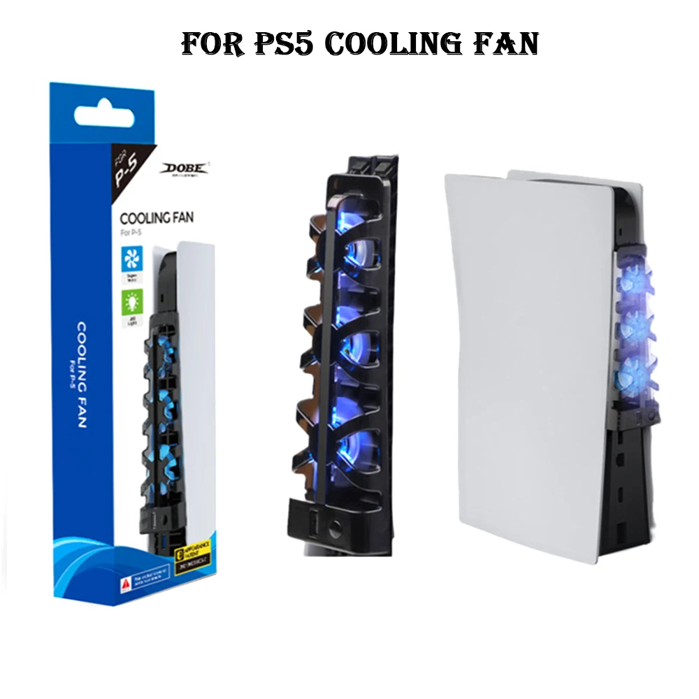 Ventilador de refrigeración para consola de juegos PS5/PS5 Slim, Enfriador  de aire, Control inteligente de temperatura, estación de 3 ventiladores  para Sony Playstation 5, accesorios - AliExpress
