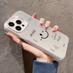Funny Smile & Angry Face Plating Phone Case with Enhanced Protection - S24 Ultra (T3153WHITE)