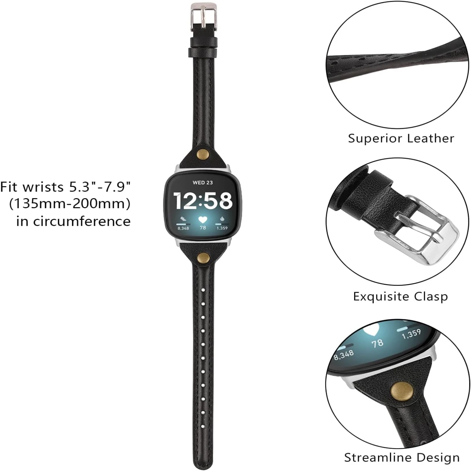 Style with a Chic and Stylish Leather Wristband. Elevate Your Look with This Sophisticated and Fashionable Leather Wristband. Sh