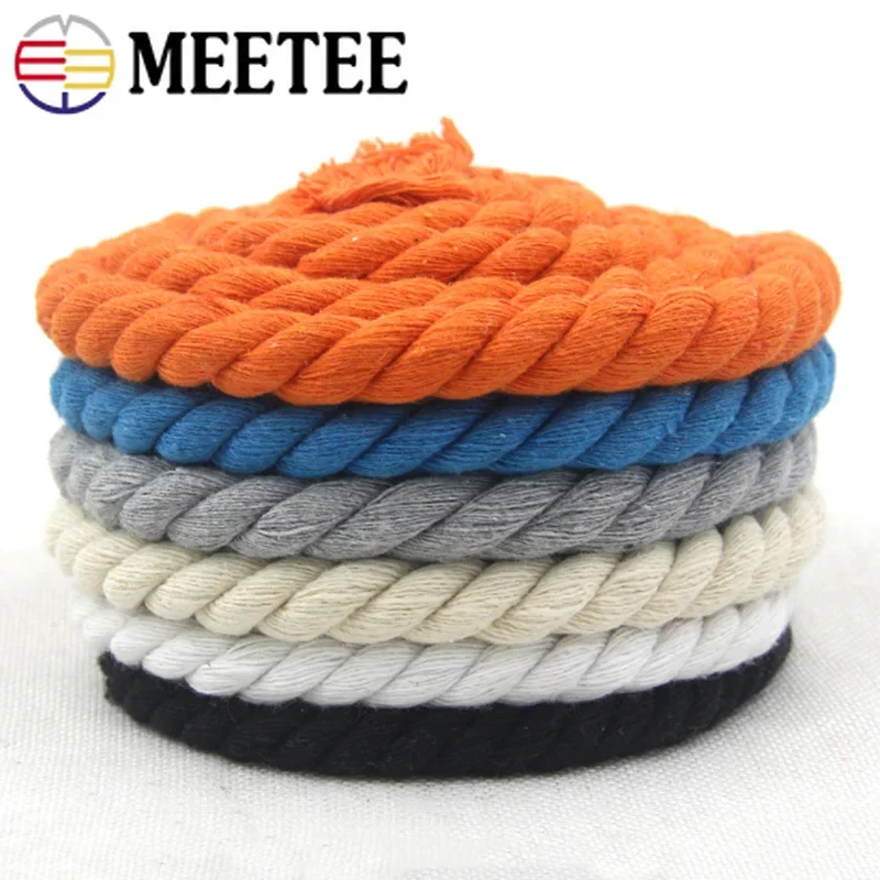 14 Colors Colorful 20mm Cotton Rope 2Meters/5Meters Thick Woven Cord High  Strength Outdoor Camping Swing Rope Accessories - AliExpress