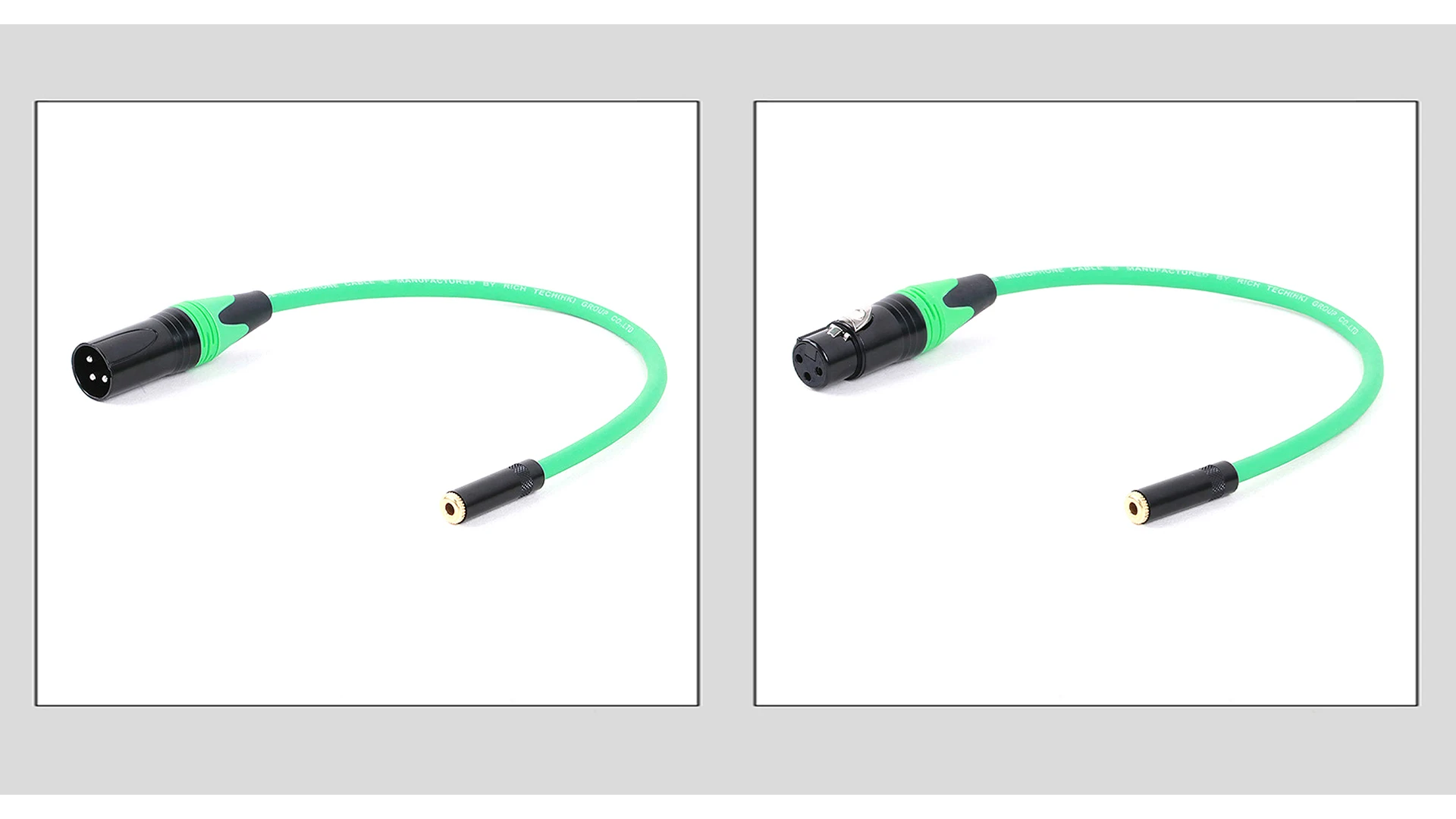 Guerguo xlr zu 3,5 Stereo kabel, symmetrische xlr Buchse/Stecker zu 0,3mm Buchse trs Mini-Buchse Audio-Konverter Adapter kabel M-20M – Detail 3