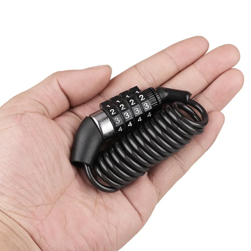 Bicycle Lock Bicycle Password Lock Portable Mini Bike Helmet Lock Durable Road Mountain Bike Frame Universal Bicycle Safe Locks