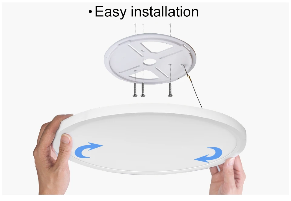 Smart Ceiling Lights 0.9 Inch with Remote APP Control Ultra Thin Dimmable Large Modern Round Lamp S42bf1ebce3804d63993f5d2a4870208am