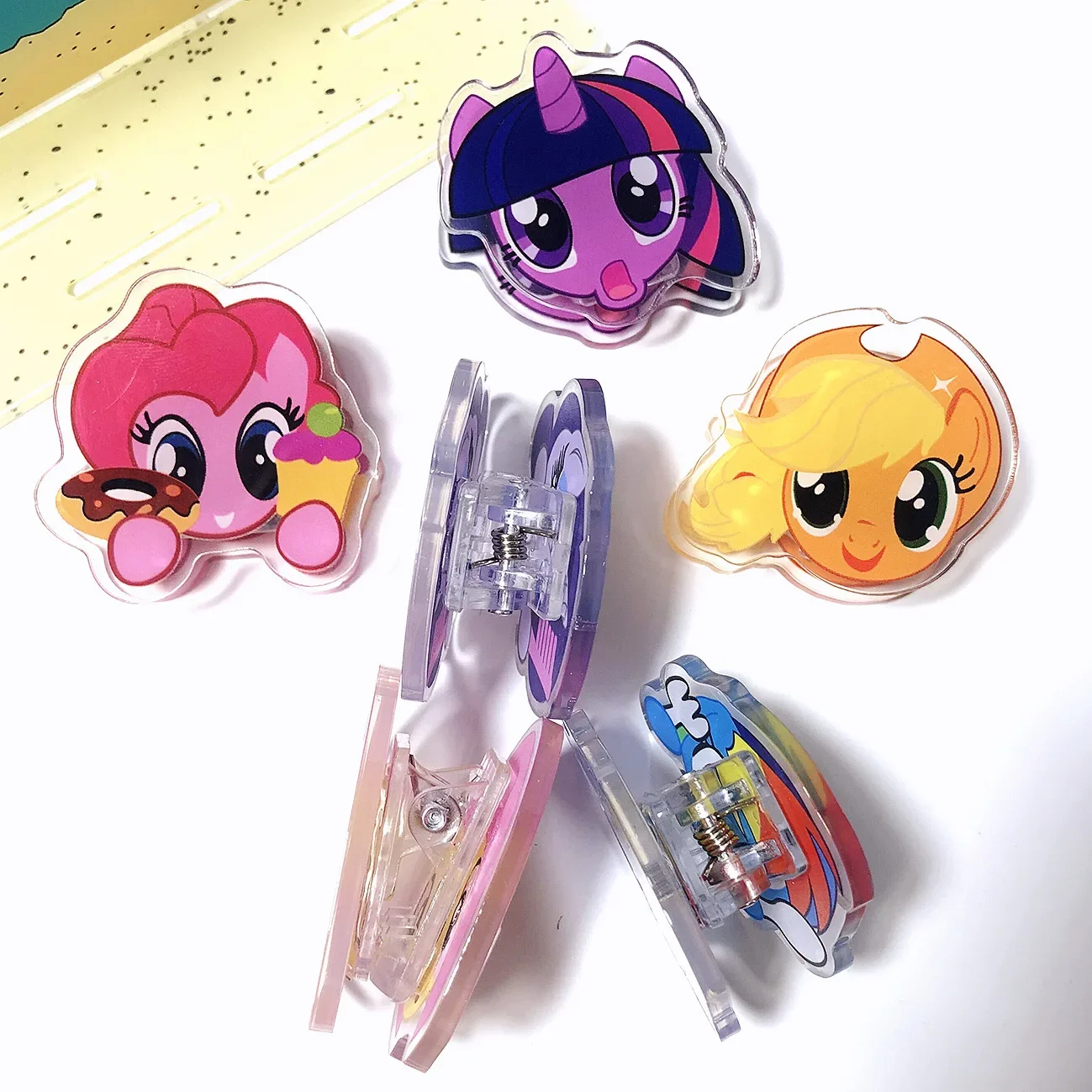 My Little Pony Bookmark Convenience Clip Twilight Sparkle Apple Jack Pinkie Pie Cute Cartoon Multifunction Folder Delicate Gift