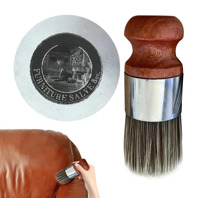 Leather Furniture Conditioner Safe Furniture Cream with Brush Salve to Restore & Renew Protective Leather Repair Kit