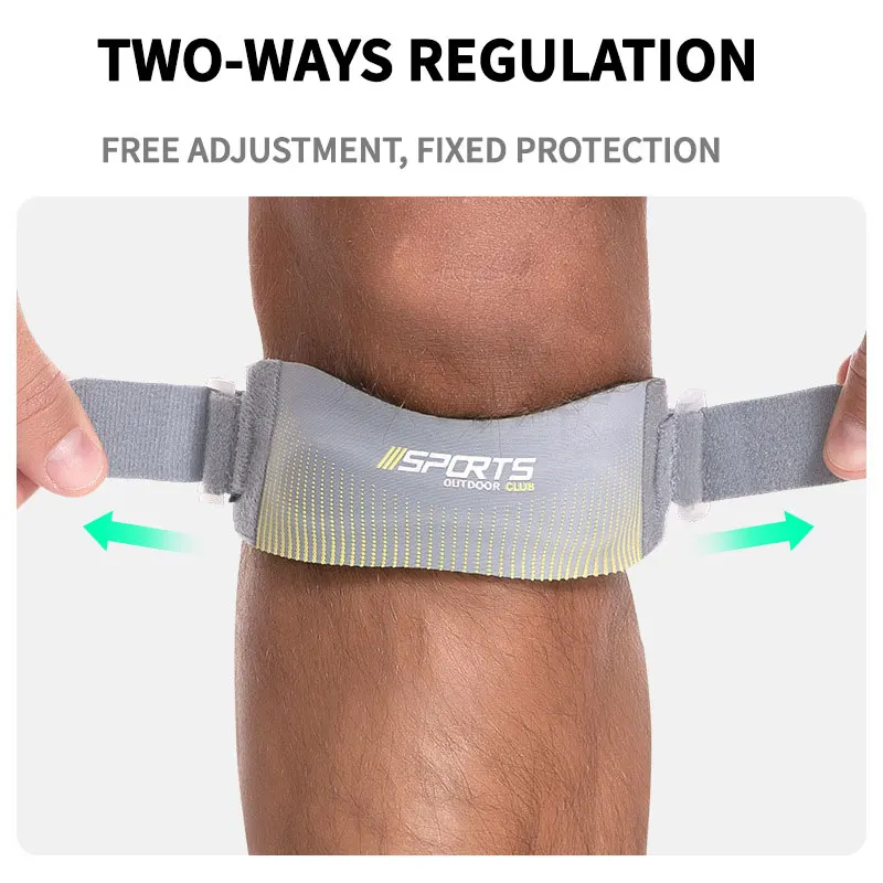 Knee Pad 2 pcs Adjustable Knee Strap for Badminton Running