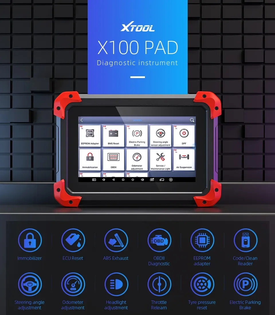 

X100 PAD Key Programmer professional OBD scanner t ool