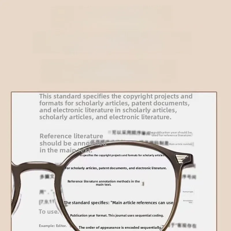 Korean Style Prescription Reading Glasses for Women Small round Frame Anti Blue Light Radiation Protection Young Looking - 4