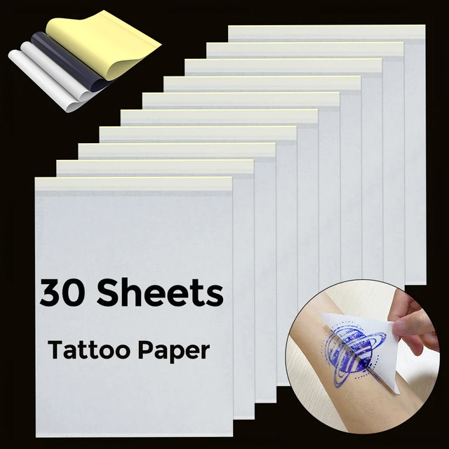 10 Sheets Tattoo Transfer Paper A4 Size Tattoo Stencil Paper Thermal Copy  Paper for Tattoo Transfer Machine Accessories Supplier - AliExpress