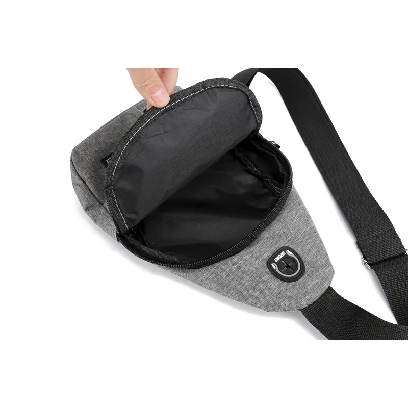 Men's Crossbody Bag Single Shoulder New Trend Chest Bag Fashionable and Portable Men Shoulder Bag - 6
