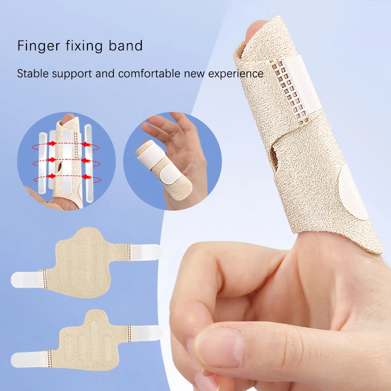 

1Pc Finger Protector Fixation Belt Joint Dislocation Sprain Finger Splint After Arthroplasty Hallux Toe Separator Sleeve
