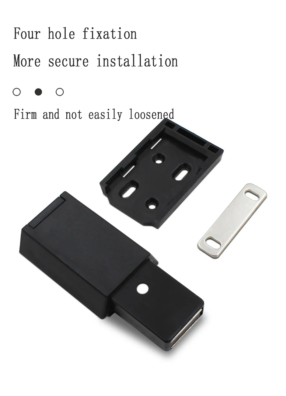 Description Picture 6 of itemZinc Alloy Heavy-Duty Rebound Device Magnetic Impact Bead Cabinet Door Double Door Cabinet Suction Spring Device