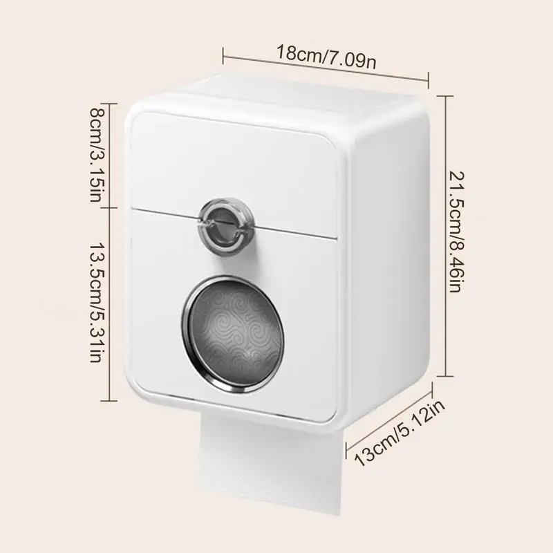 Waterproof Toilet Paper Storage Box with Drawer