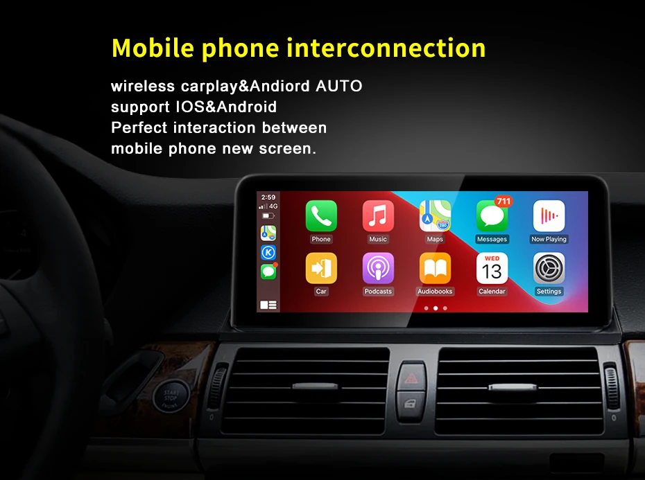 NEW ID8 Qualcomm Snapdragon665 8G 128G Car Video Player Central For BMW X5 X6 E