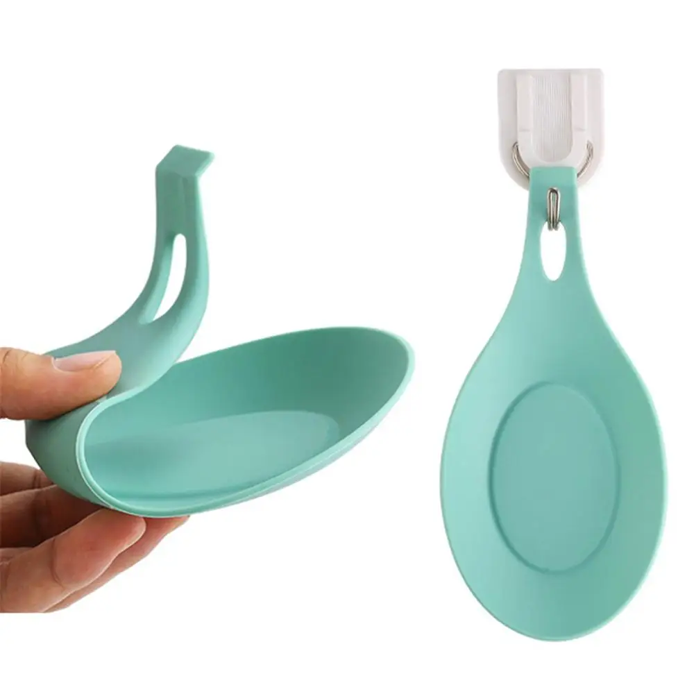 Silicone Heat Insulation Spoon Utensil Holder Stove Organizer Shelf Placemat Lid Scoop Cookware Bracket Stand Kitchen Accessory