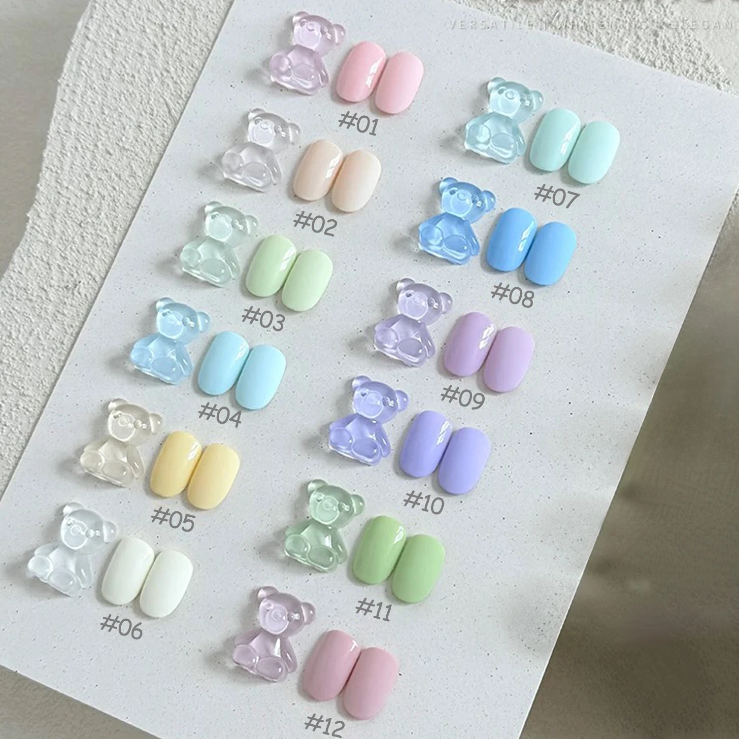 ZH 12ML 12컬러 신상 여름 과일 젤 네일 폴리쉬 - 트렌디 마카롱 옐로우, 퍼플, 블루, 그린 & 핑크, 도파민 네일 아트