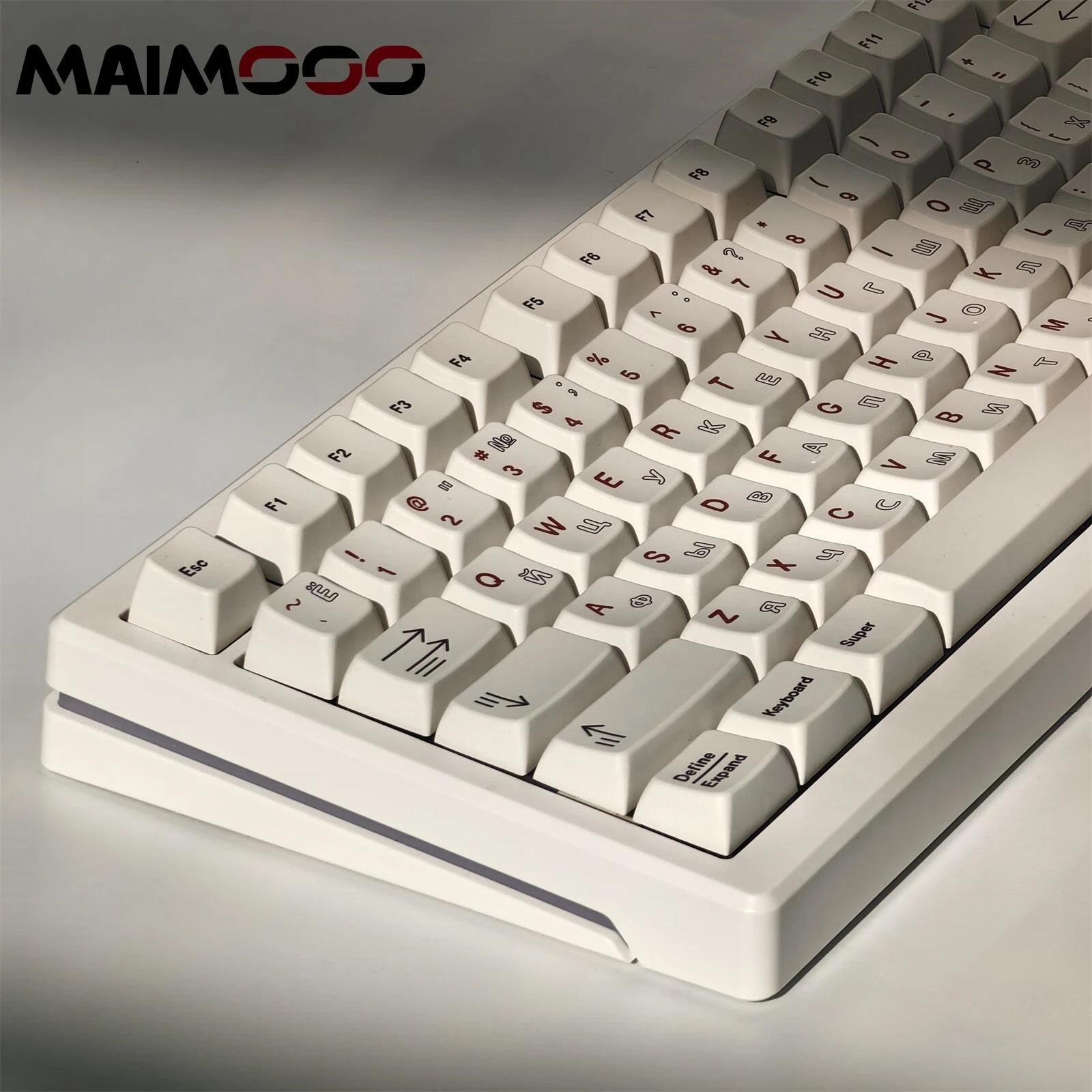 textura material PBT, DIY Keycaps periféricos, cereja, russo