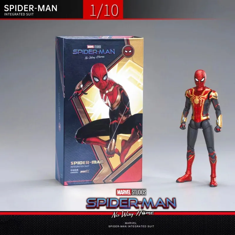 

Zd Original Spider Man Marvel Legends 1/10 Peter Parkeer Gold Black Red Articulation Model Action Figure Collection Toys Kids