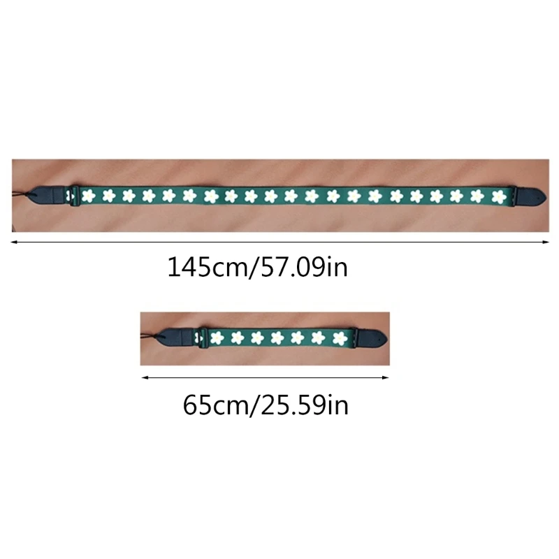 Adjustable Guitar Strap Printed Guitar Shoulder Strap Electric Guitar Shoulder Belt Guitar Accessories for Ukulele Bass