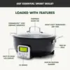 Elite Essential Smart Electric 6QT Skillet Pot,Sear Saute Stir-Fry and Cook Rice, Healthy Ceramic Nonstick and Dishwasher Safe P 4