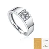 Nabest Ins Hot 925 Sterling Silver VVS Moissanite Diamond Ring Men Wedding Male Wedding Fine Jewelry Adjustable Mossanite Rings 5