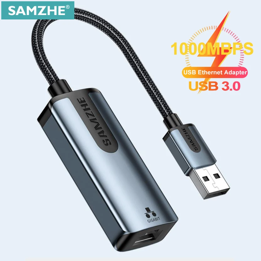 Samzhe usb usb 3.0 2.0 para rj45 usb hub para computador