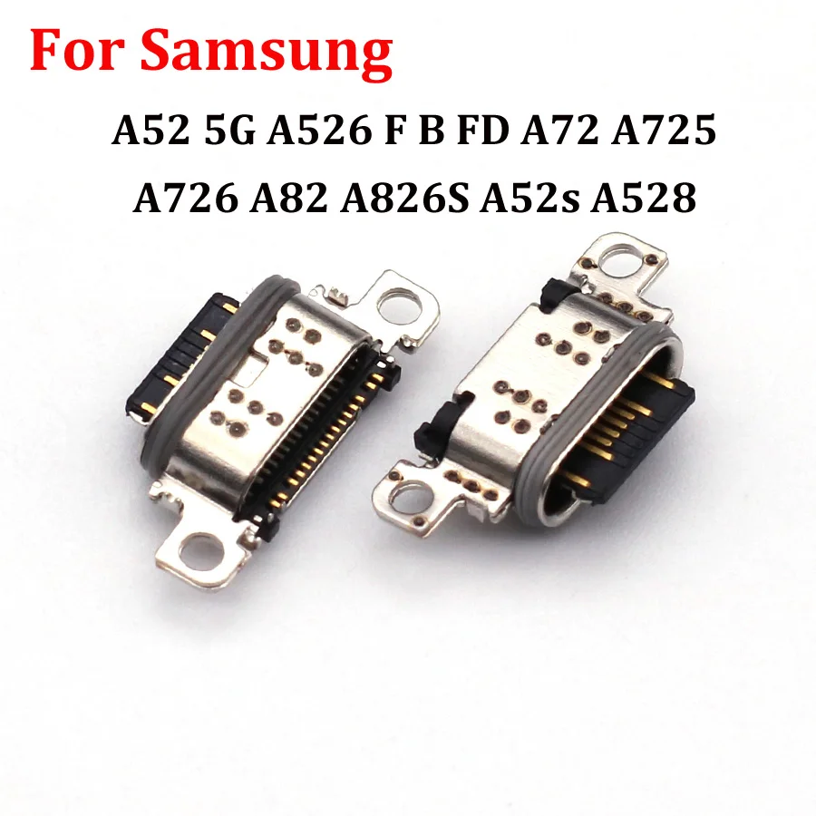 

5-10pcs Type-C USB Charger Connector Socket For Samsung A52 5G A526 F B FD A72 A725 A726 A82 A826S A52s A528 Charging Jack Port