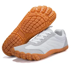 Unisex Minimalist Barefoot Shoes with Zero Drop & Wide Toe Box | Flexible Casual Sneakers - 45 (White)