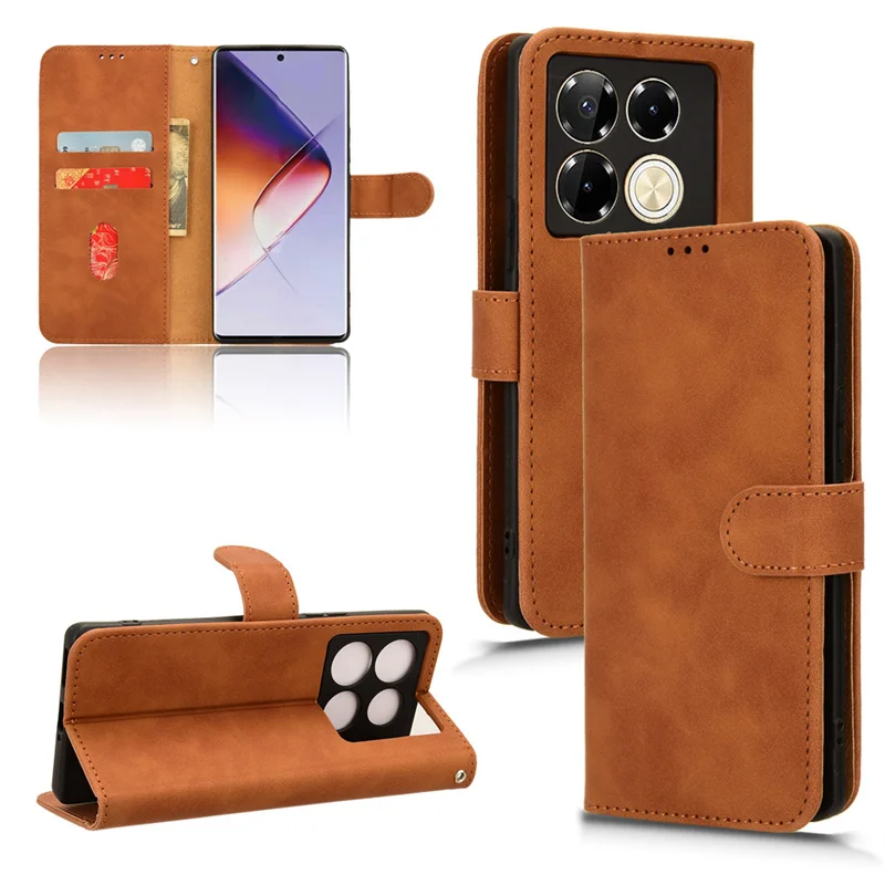 Per Infinix Note 40 Pro 5G Portafoglio Full Protect Custodia Per Cellulare Per Infinix Note 40 Pro 5G Custodia Skin Feel Flip Leather Funda