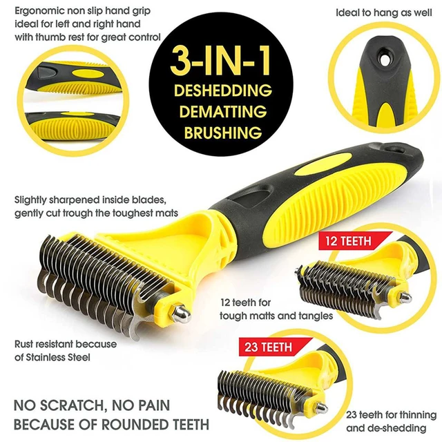 Pets Stainless Steel Grooming Brush 4