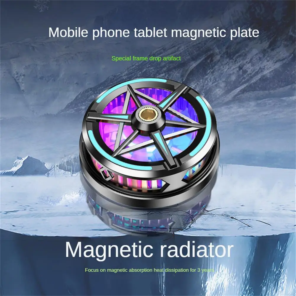 S6 Mobile Phone Cooler Cooling Fan Magnetic Radiator For PUBG Phone Cooler System Cool Heat Sink For Cellphones Tablets cooling fan cellphone cooler gaming cooling fan